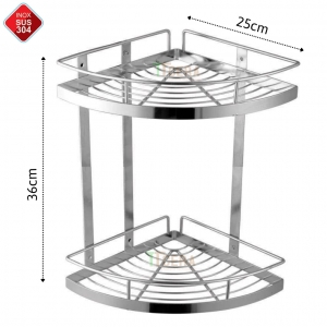 Kệ Góc Treo Tường Inox 304 TTCERA RGT17