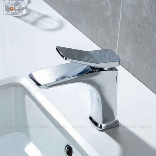 Vòi Lavabo Nóng Lạnh Đồng mạ Crome Holer HL-LB651